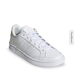 Adidas Grand Court Sneakers White and Yellow